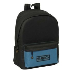 Safta Munich Mochila para Portatiles hasta 15.6  - Bolsillo para Tablet hasta 11  - Antirrobo - Asa de Mano - Conector USB - Cre