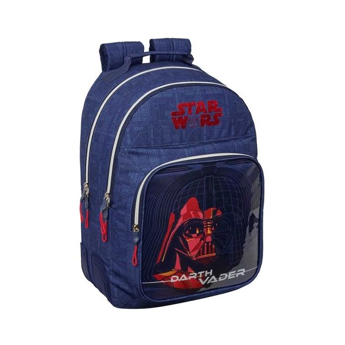 Safta Star Wars Mochila - Adaptable a Carro - Bolsillo Frontal - Portabotellas - Cremallera con Doble Tirador - Asa de Mano - Ho