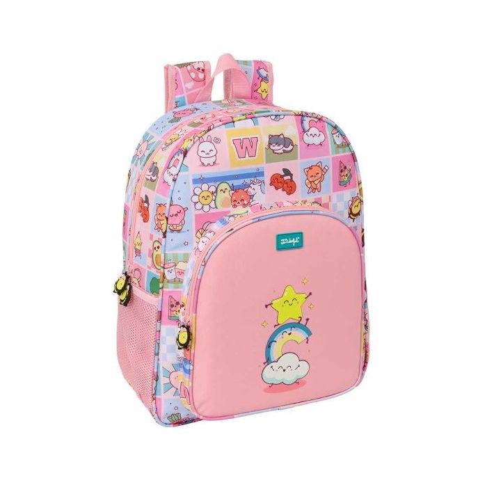 Safta Mr. Wonderful Comic Mochila - Adaptable a Carro - Bolsillo Frontal - Portabotellas - Cremallera con Doble Tirador - Asa de