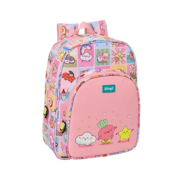 Safta Mr. Wonderful Comic Mochila Infantil - Portabotellas - Bolsillo Frontal - Adaptable a Carro - Hombreras Acolchadas - 26x34