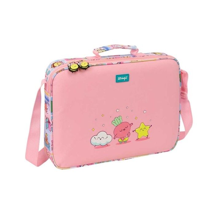 Safta Mr. Wonderful Comic Maletin con Cremallera - Bandolera Ajustable - Asa Forrada - Doble Tirador - Fondo Semirigido - 38x28x