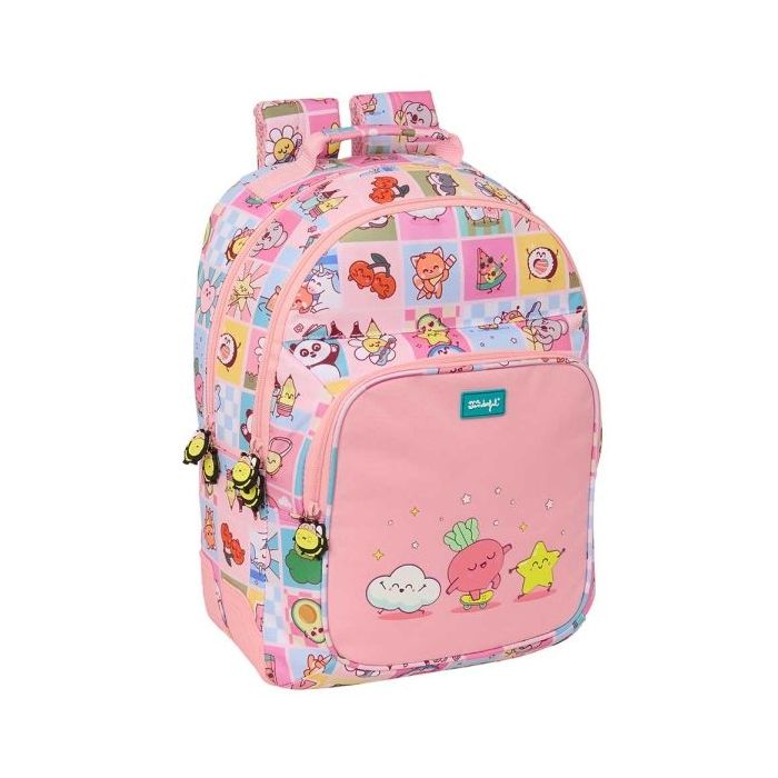 Safta Mr. Wonderful Comic Mochila - Adaptable a Carro - Bolsillo Frontal - Portabotellas - Cremallera con Doble Tirador - Asa de