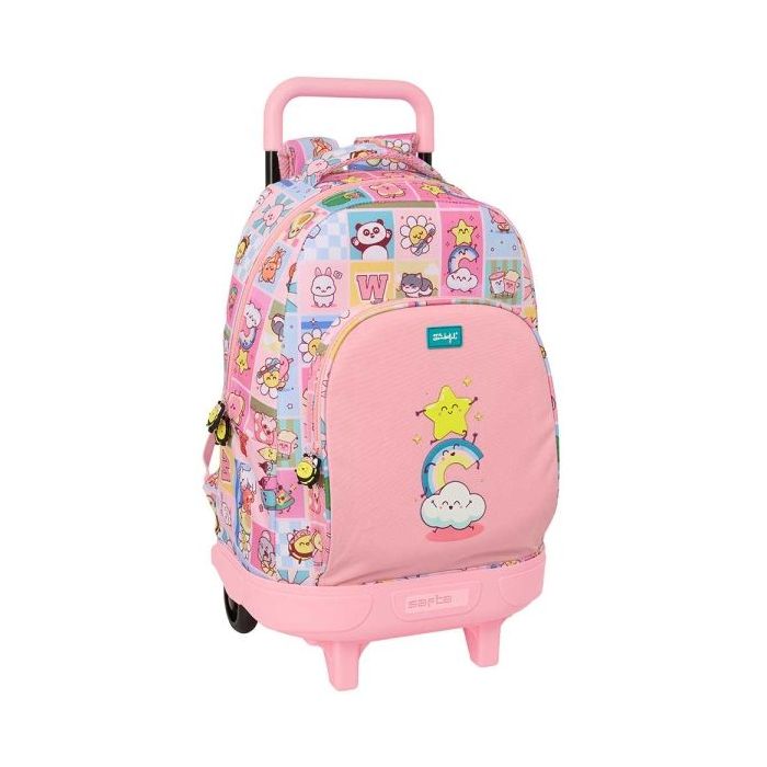 Safta Mr. Wonderful Comic Mochila con Carro - Extraible - 33L - Portabotellas - Tarjeta de Identificacion Personal - Doble Tirad