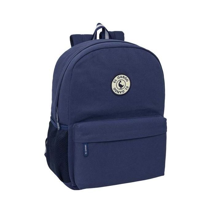 Safta el Ganso Jeans Mochila - Adaptable a Carro - Bolsillo Frontal - Espalda Acolchada - Cremallera con Doble Tirador - Asa de
