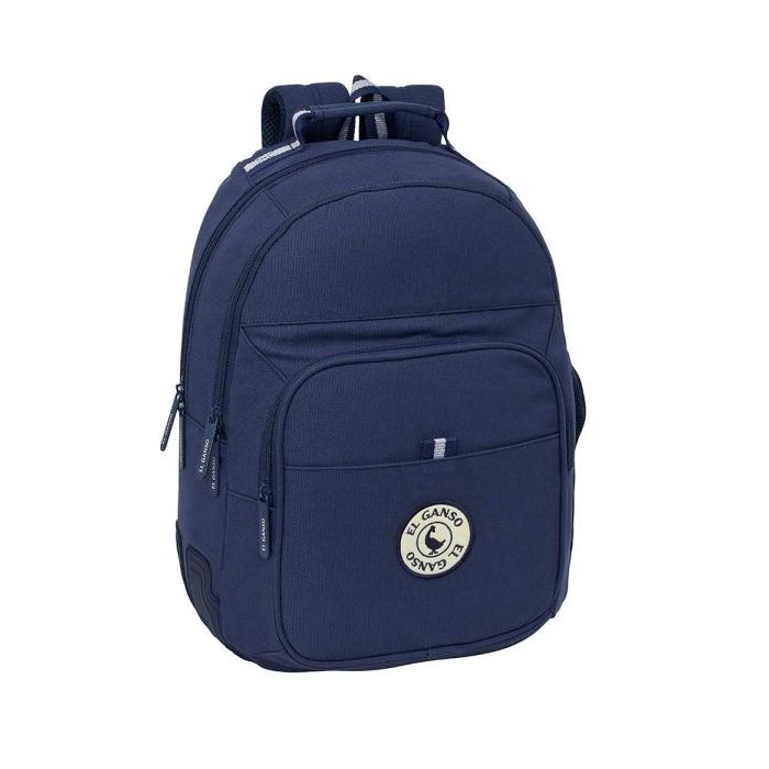Safta el Ganso Jeans Mochila - Adaptable a Carro - Bolsillo Frontal - Portabotellas - Cremallera con Doble Tirador - Asa de Mano