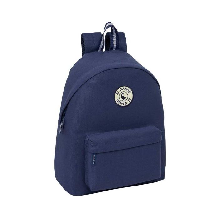 Safta el Ganso Jeans Mochila - Bolsillo Frontal - Espalda Acolchada - Hombreras Ergonomicas - Cremallera con Doble Tirador - Asa