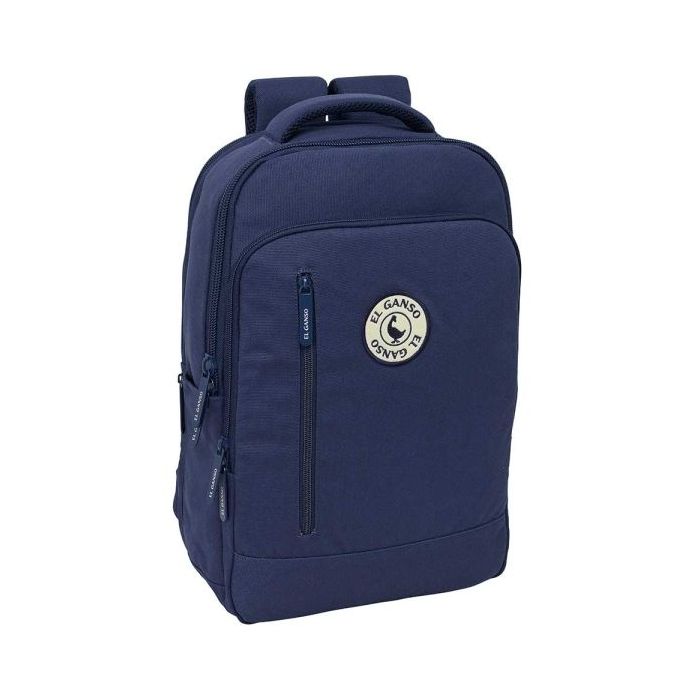 Safta el Ganso Jeans Mochila para Portatiles hasta 15.6  - Portabotellas - Cremallera con Doble Tirador - Bolsillo para Tablet h