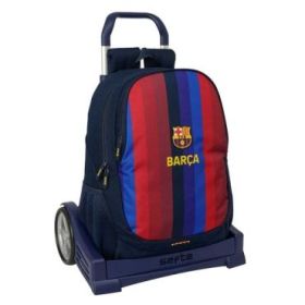 Safta F.C.Barcelona 1ª Equipacion 26/27 Mochila con Carro Evolution - Extraible - 22.5L - Portabotellas - Doble Tirador - Asa de