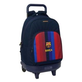 Safta F.C.Barcelona 1ª Equipacion 26/27 Mochila con Carro - Extraible - 33L - Portabotellas - Tarjeta de Identificacion Personal