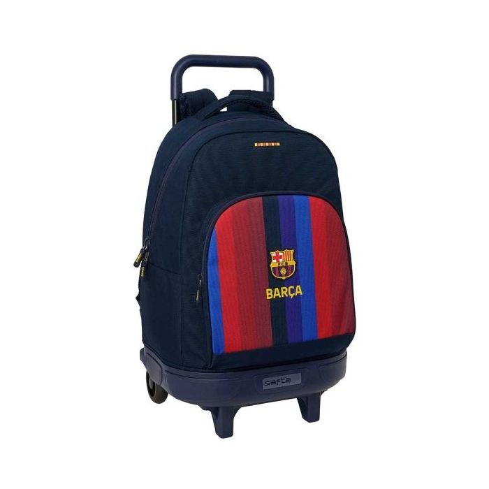 Safta F.C.Barcelona 1ª Equipacion 26/27 Mochila con Carro - Extraible - 33L - Portabotellas - Tarjeta de Identificacion Personal