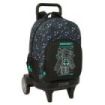 Safta Minecraft Screen Mochila con Carro - Extraible - 33L - Portabotellas - Tarjeta de Identificacion Personal - Ruedas Antivib