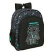Safta Minecraft Screen Mochila - 15L - Adaptable a Carro - Bolsillo Frontal - Portabotellas - Cremallera con Doble Tirador - Asa