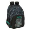Safta Minecraft Screen Mochila - Adaptable a Carro - Bolsillo Frontal - Portabotellas - Cremallera con Doble Tirador - Asa de Ma