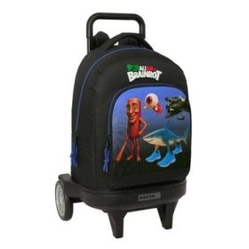 Safta Brainrot Mochila con Carro - Extraible - 33L - Portabotellas - Tarjeta de Identificacion Personal - Ruedas Antivibracion -