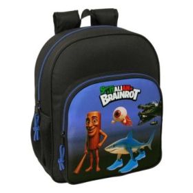 Safta Brainrot Mochila - 15L - Adaptable a Carro - Bolsillo Frontal - Portabotellas - Cremallera con Doble Tirador - Asa de Mano