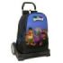 Safta Brainrot Mochila con Carro - Extraible - 23L - Portabotellas - Cremallera con Doble Tirador - Asa de Mano - Espalda Acolch