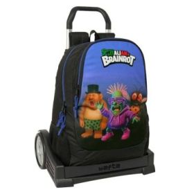 Safta Brainrot Mochila con Carro - Extraible - 23L - Portabotellas - Cremallera con Doble Tirador - Asa de Mano - Espalda Acolch