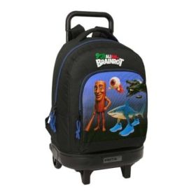 Safta Brainrot Mochila con Carro - Extraible - 33L - Portabotellas - Tarjeta de Identificacion Personal - Cremallera con Doble T