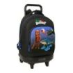 Safta Brainrot Mochila con Carro - Extraible - 33L - Portabotellas - Tarjeta de Identificacion Personal - Cremallera con Doble T