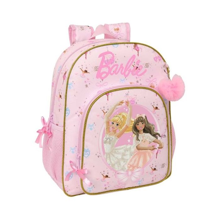 Safta Barbie Ballet Mochila - 15L - Adaptable a Carro - Bolsillo Frontal - Portabotellas - Cremallera con Doble Tirador - Asa de