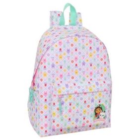 Safta Gabby's Dollhouse Mochila para Portatiles hasta 14.1  - Portabotellas - Cremallera con Doble Tirador - Asa de Mano - Bolsi