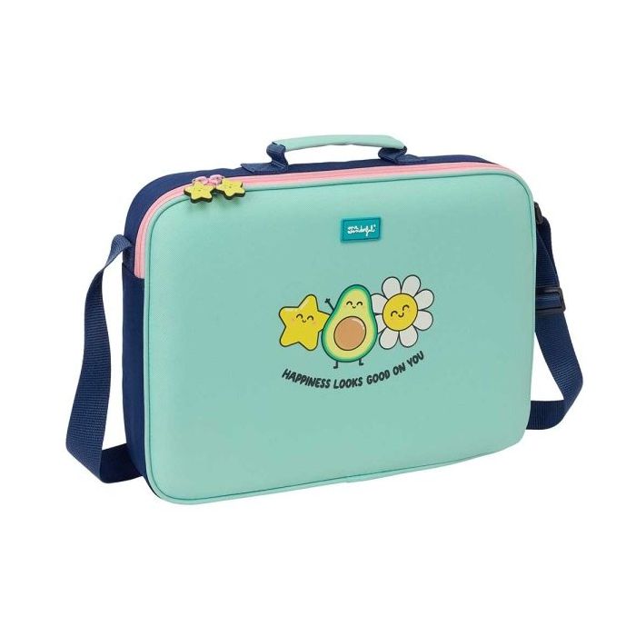 Safta Mr. Wonderful Estrella Maletin con Cremallera - Bandolera Ajustable - Asa Forrada - Doble Tirador - Fondo Semirigido - 38x