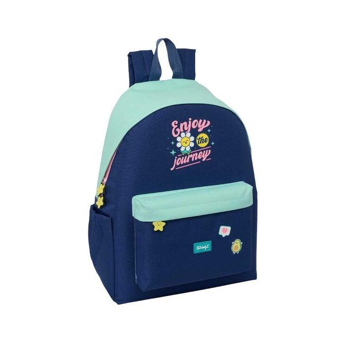 Safta Mr. Wonderful Estrella Mochila para Portatiles hasta 14.1  - Portabotellas - Cremallera con Doble Tirador - Asa de Mano -