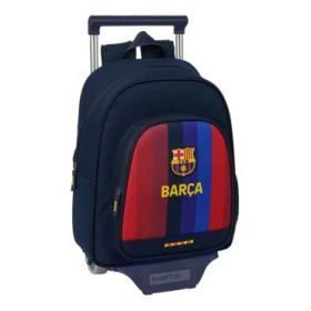 Safta F.C.Barcelona 1ª Equipacion 26/27 Mochila con Carro - Extraible - Portabotellas - Bolsillo Frontal - Asa de Mano - 28x34x1