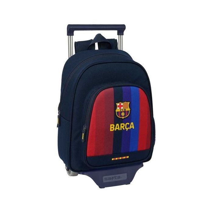 Safta F.C.Barcelona 1ª Equipacion 26/27 Mochila con Carro - Extraible - Portabotellas - Bolsillo Frontal - Asa de Mano - 28x34x1