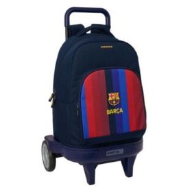 Safta F.C.Barcelona 1ª Equipacion 26/27 Mochila con Carro - Extraible - 33L - Portabotellas - Tarjeta de Identificacion Personal