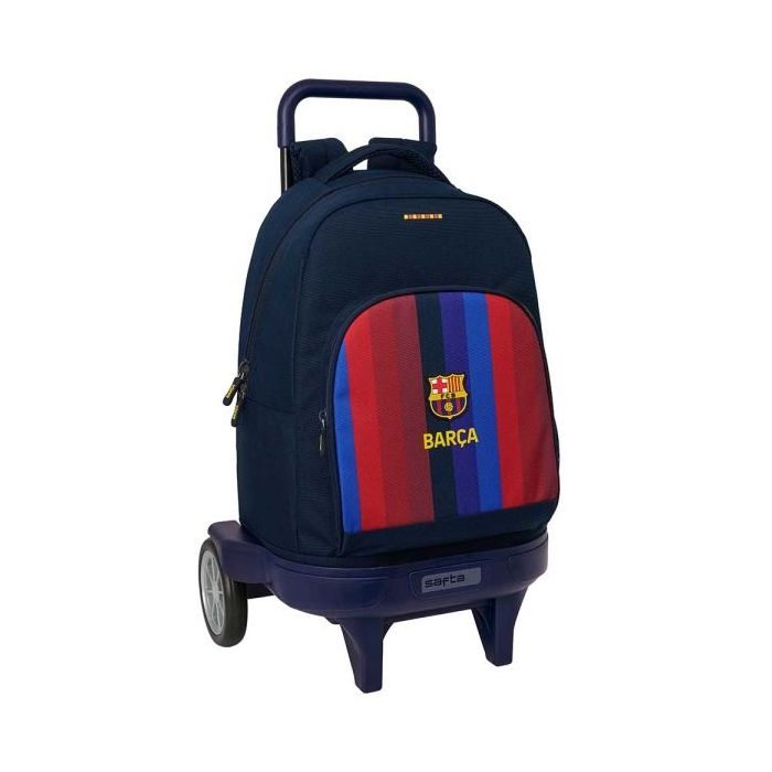 Safta F.C.Barcelona 1ª Equipacion 26/27 Mochila con Carro - Extraible - 33L - Portabotellas - Tarjeta de Identificacion Personal