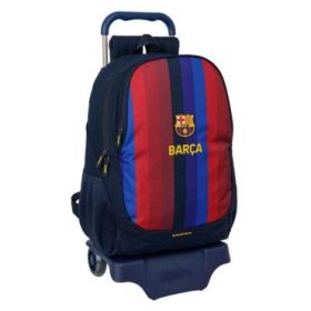 Safta F.C.Barcelona 1ª Equipacion 26/27 Mochila con Carro - Extraible - 22.5L - Portabotellas - Cremallera con Doble Tirador - A