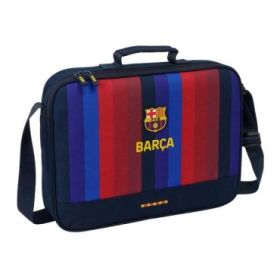 Safta F.C.Barcelona 1ª Equipacion 26/27 Maletin con Cremallera - Bandolera Ajustable - Asa Forrada - Doble Tirador - Fondo Semir