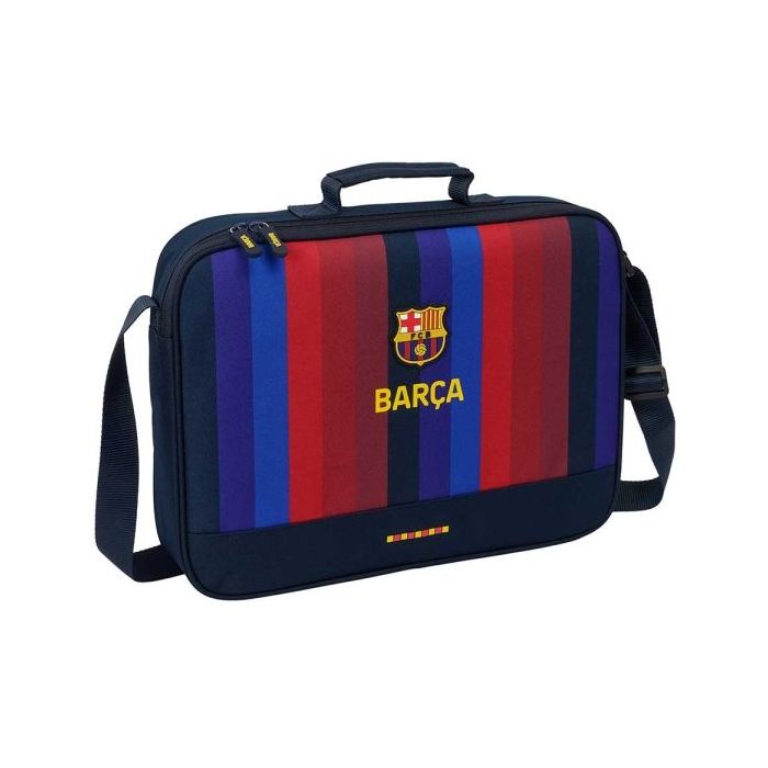 Safta F.C.Barcelona 1ª Equipacion 26/27 Maletin con Cremallera - Bandolera Ajustable - Asa Forrada - Doble Tirador - Fondo Semir