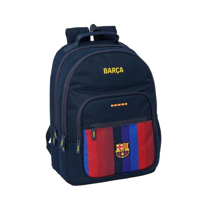 Safta F.C.Barcelona 1ª Equipacion 26/27 Mochila - Adaptable a Carro - Bolsillo Frontal - Portabotellas - Cremallera con Doble Ti