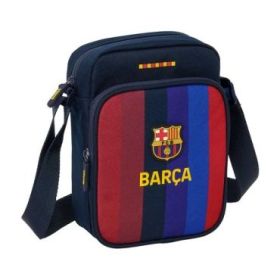 Safta F.C.Barcelona 1ª Equipacion 26/27 Bolsito con Bandolera Ajustable - Cierre con Cremallera - Compartimento Trasero con Velc