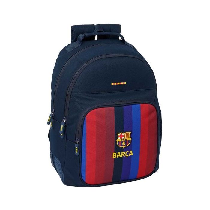 Safta F.C.Barcelona 1ª Equipacion 26/27 Mochila - Adaptable a Carro - Bolsillo Frontal - Portabotellas - Cremallera con Doble Ti