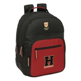 Safta Harry Potter Hogwarts Mochila - Adaptable a Carro - Bolsillo Frontal - Portabotellas - Cremallera con Doble Tirador - Asa