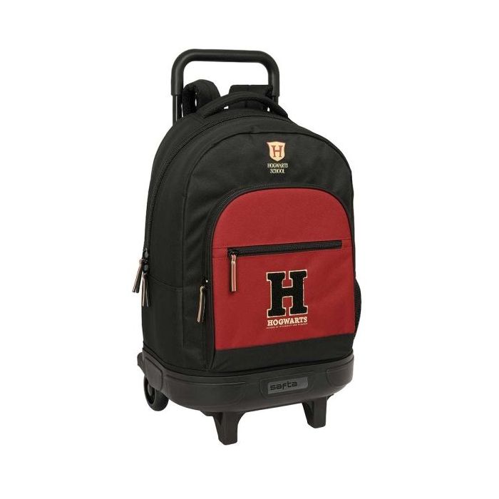 Safta Harry Potter Hogwarts Mochila con Carro - Extraible - 33L - Portabotellas - Tarjeta de Identificacion Personal - Doble Tir