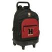 Safta Harry Potter Hogwarts Mochila con Carro - Extraible - 33L - Portabotellas - Tarjeta de Identificacion Personal - Doble Tir