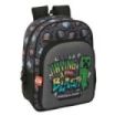 Safta Minecraft Graffiti Mochila Infantil - Portabotellas - Bolsillo Frontal - Adaptable a Carro - Hombreras Acolchadas - 26x34x