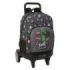 Safta Minecraft Graffiti Mochila con Carro - Extraible - 33L - Portabotellas - Tarjeta de Identificacion Personal - Ruedas Antiv