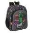 Safta Minecraft Graffiti Mochila - 15L - Adaptable a Carro - Bolsillo Frontal - Portabotellas - Cremallera con Doble Tirador - A