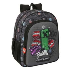 Safta Minecraft Graffiti Mochila - 15L - Adaptable a Carro - Bolsillo Frontal - Portabotellas - Cremallera con Doble Tirador - A