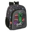 Safta Minecraft Graffiti Mochila - 15L - Adaptable a Carro - Bolsillo Frontal - Portabotellas - Cremallera con Doble Tirador - A