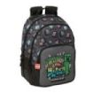 Safta Minecraft Graffiti Mochila - Adaptable a Carro - Bolsillo Frontal - Portabotellas - Cremallera con Doble Tirador - Asa de