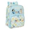 Safta Bluey Ready Mochila Infantil - Portabotellas - Bolsillo Frontal - Adaptable a Carro - Hombreras Acolchadas - 26x34x11cm -