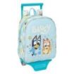 Safta Bluey Ready Mochila con Carro - Extraible - 6L - Tarjeta de Identificacion Personal - Asa de Mano - 22x27x10cm - Color Azu