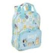 Safta Bluey Ready Mochila Infantil - Tarjeta de Identificacion Personal - Bolsillo Frontal - Hombreras Acolchadas - 20x28x8cm -
