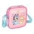 Safta Bluey Dance Bolsito con Bandolera Ajustable - Compacto - Cierre con Cremallera - 16x18x4cm - Color Rosa